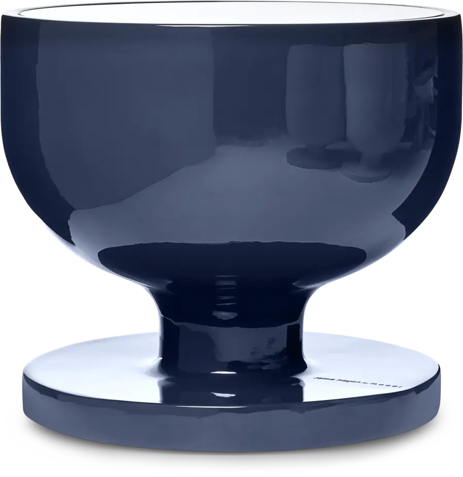 Elements 007 side table grey blue front view